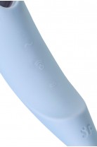 Точечный вибратор с вакуумной стимуляцией Satisfyer Twirling Pro, силикон, голубой, 20 см