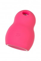 Вакуумный стимулятор клитора с вибрацией Satisfyer Pro To Go 1, красный, 9 см