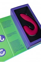 Вибратор Satisfyer Sunray Connect App, с вакуум-волновым стимулятором, силикон, розовый, 15 см