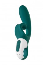 Нереалистичный вибратор Satisfyer Hug me Connect App, силикон, серо-голубой, 20,5 см