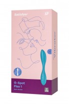 Стимулятор точки G с фиксацией формы Satisfyer G-Spot Flex 1, бирюзовый, 19,5 см