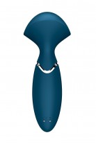 Вибромассажер для всего тела Satisfyer Mini Wand-er, силикон, синий, 16 см