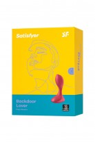 Анальная вибровтулка Satisfyer Backdoor Lover, красная, 11,2 см