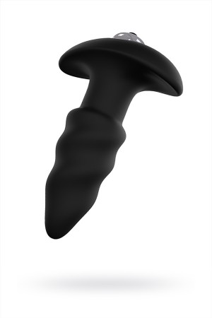 Анальная пробка S-HANDE LOVEARROW с вибрацией, силикон, чёрная, 10 см