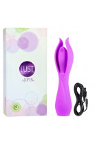 Вибромассажер Lust L6, силикон, 10 режимов вибрации, фиолетовый