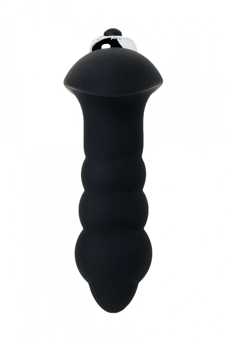 Анальная пробка S-HANDE BUBLE с вибрацией, силикон, чёрный, 10,3 см