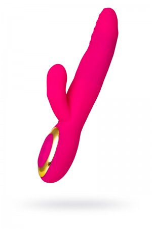 Вибратор с клиторальным стимулятором Erotist Nega с подогревом, розовый, 15 см