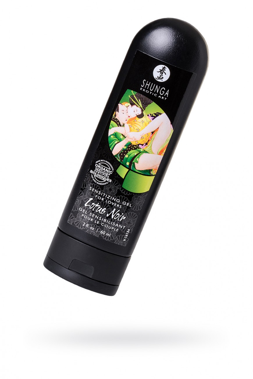 Возбуждающий гель для влюбленных Shunga Lotus Noir, уникальная формула с L-аргинином, 60 мл Возбуждающий гель для влюбленных Shunga Lotus Noir, уникальная формула с L-аргинином, 60 мл