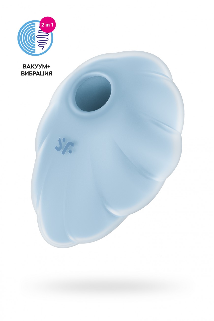 Вакуумный стимулятор клитора Satisfyer Cloud Dancer, силикон, голубой, 9 см Вакуумный стимулятор клитора Satisfyer Cloud Dancer, силикон, голубой, 9 см