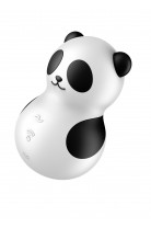 Вакуумно-волновой стимулятор Satisfyer Pocket Panda, силикон, чёрно-белый Вакуумно-волновой стимулятор Satisfyer Pocket Panda, силикон, чёрно-белый
