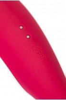 Точечный вибратор с вакуумной стимуляцией Satisfyer Twirling Pro, силикон, красный 20 см