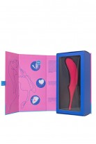 Точечный вибратор с вакуумной стимуляцией Satisfyer Twirling Pro, силикон, красный 20 см