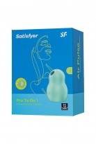 Вакуумный стимулятор клитора с вибрацией Satisfyer Pro To Go 1, мятный, 9 см