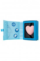 Вакуумно-волновой стимулятор клитора с вибрацией Satisfyer Cutie Heart, силикон, розовый, 7,6 см