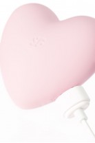 Вакуумно-волновой стимулятор клитора с вибрацией Satisfyer Cutie Heart, силикон, розовый, 7,6 см