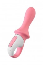 Вибратор с расширением Satisfyer Air Pump Booty 5+ Connect App, силикон, розовый, 15 см