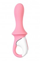 Вибратор с расширением Satisfyer Air Pump Booty 5+ Connect App, силикон, розовый, 15 см