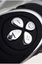 Анальный вибростимулятор, силикон, черный, 20,7 см (в пакете)