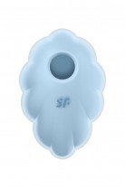 Вакуумный стимулятор клитора Satisfyer Cloud Dancer, силикон, голубой, 9 см