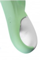 Вибратор с расширением Satisfyer Air Pump Bunny 5+ Connect App, силикон, мятный, 10 см