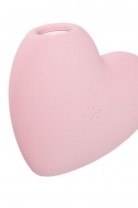 Вакуумно-волновой стимулятор клитора с вибрацией Satisfyer Cutie Heart, силикон, розовый, 7,6 см