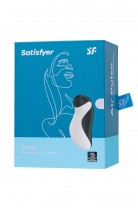 Вакуумно-волновой бесконтактный стимулятор клитора Satisfyer Orca, силикон, черный, 11,5 см.