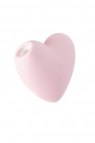 Вакуумно-волновой стимулятор клитора с вибрацией Satisfyer Cutie Heart, силикон, розовый, 7,6 см