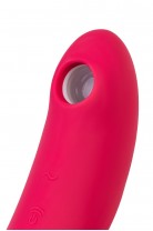 Точечный вибратор с вакуумной стимуляцией Satisfyer Twirling Pro, силикон, красный 20 см