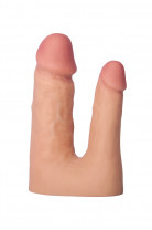 Насадка TOYFA XLover Double Pleasure для двойного проникновения, телесный, 19 см