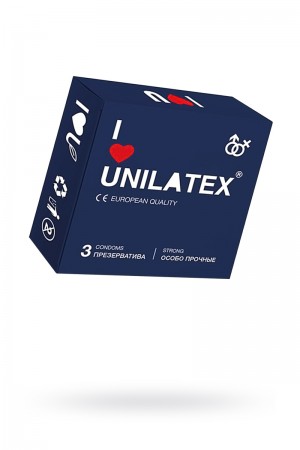 Презервативы Unilatex Extra Strong, 3 шт, гладкие