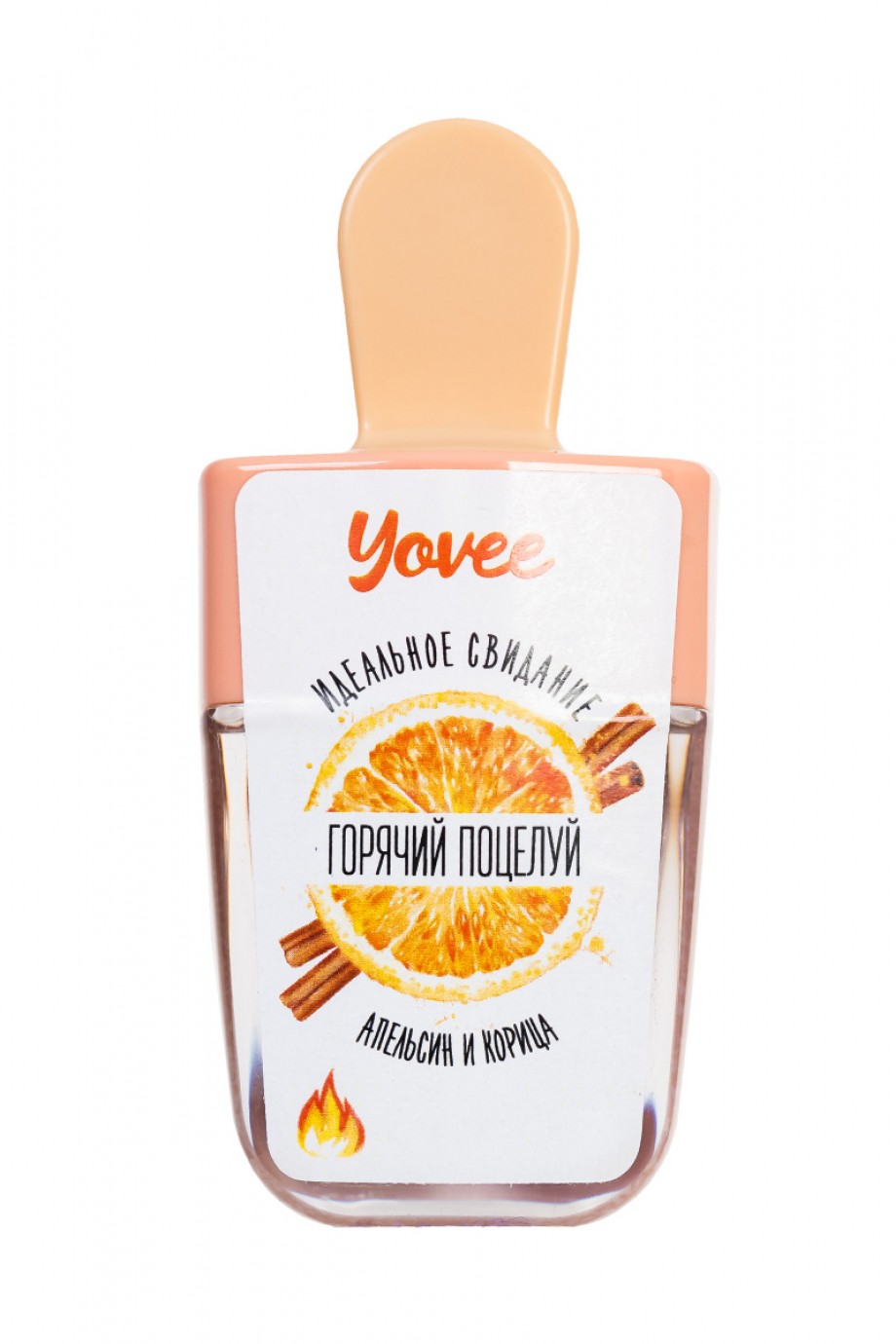 Бальзам для губ Yovee by Toyfa «Горячий поцелуй» со вкусом апельсина и корицы, 5,5 мл