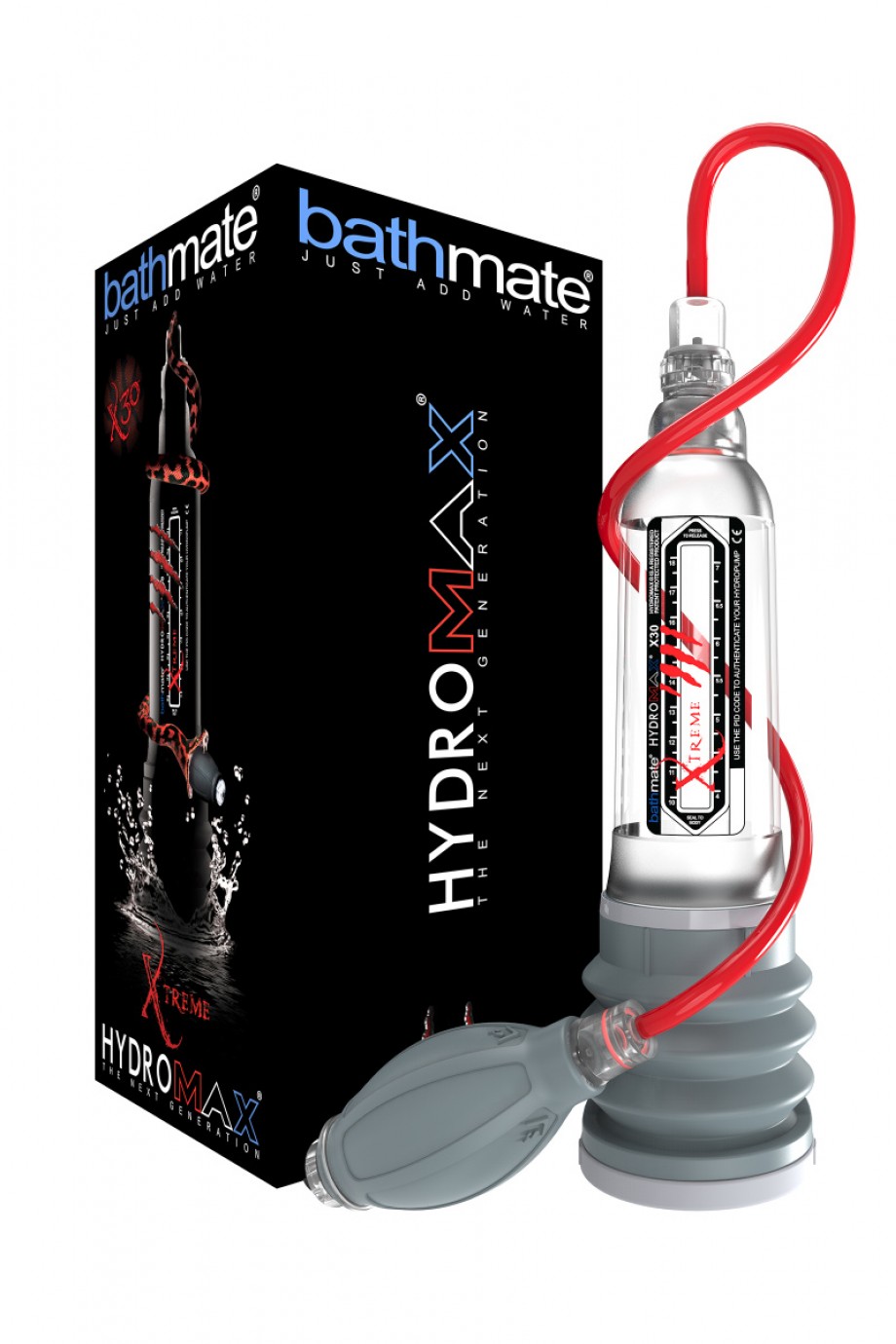 Гидропомпа Bathmate Hydromax Xtreme X30, прозрачная, 30 см