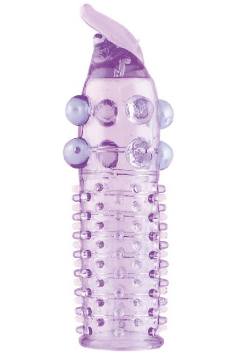 Насадка на пенис с шариками TOYFA, фиолетовый, 13 см