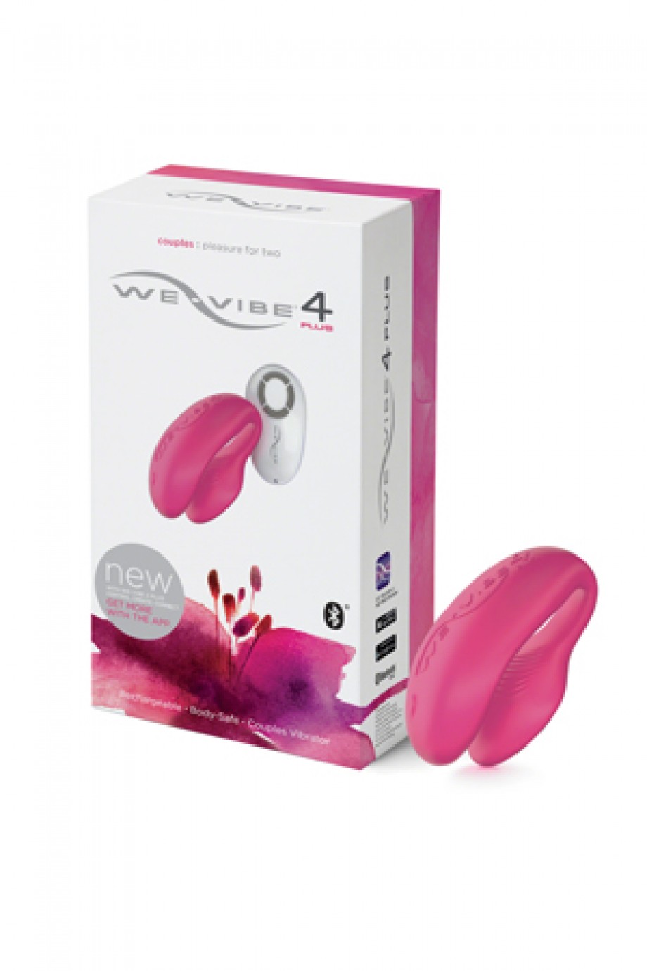 Вибратор для пар WE-Vibe 4 Plus (вивайб), розовый