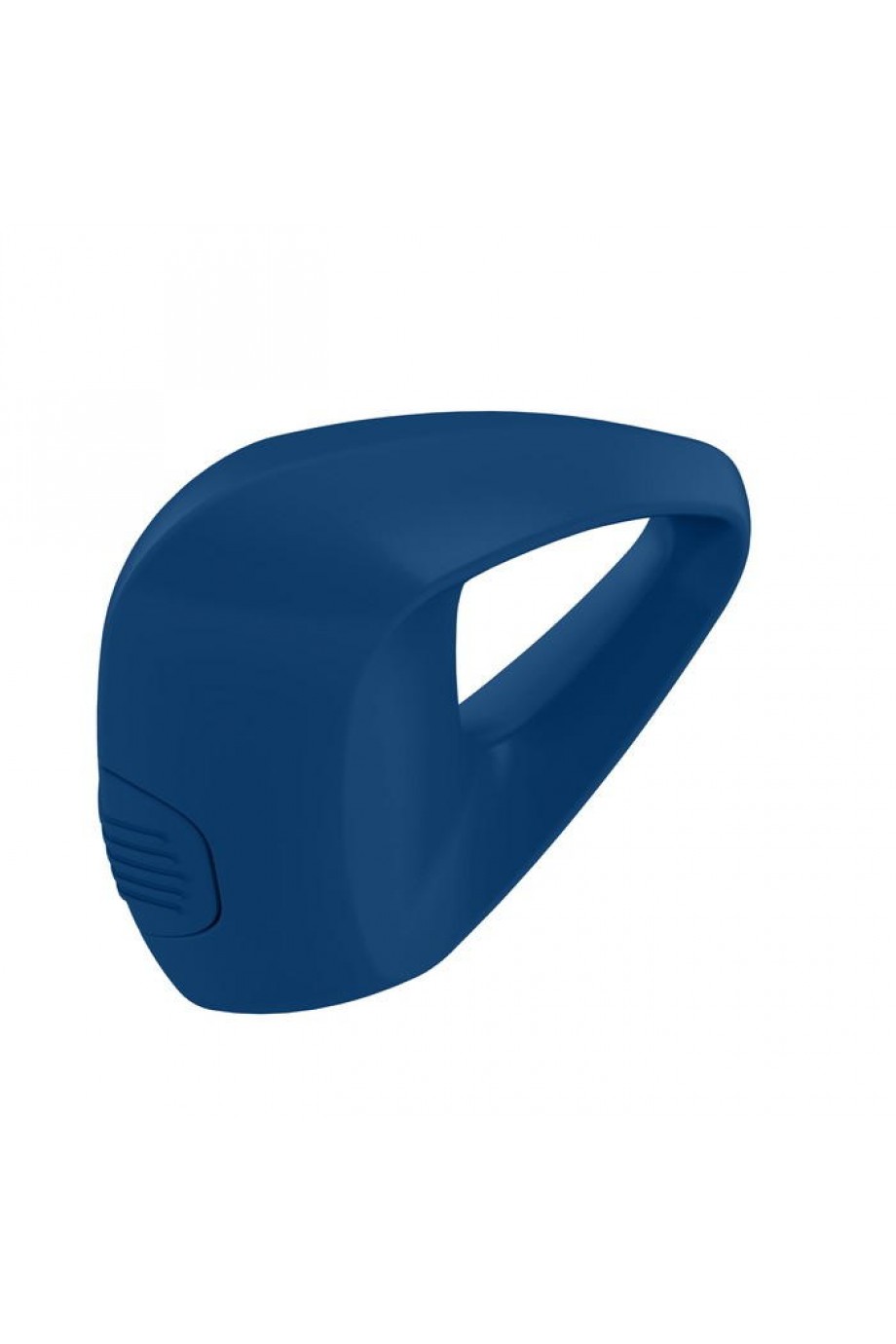 Эрекционное кольцо OVO инновационной трехгранной формы с мощной вибрацией, силиконовое, синее